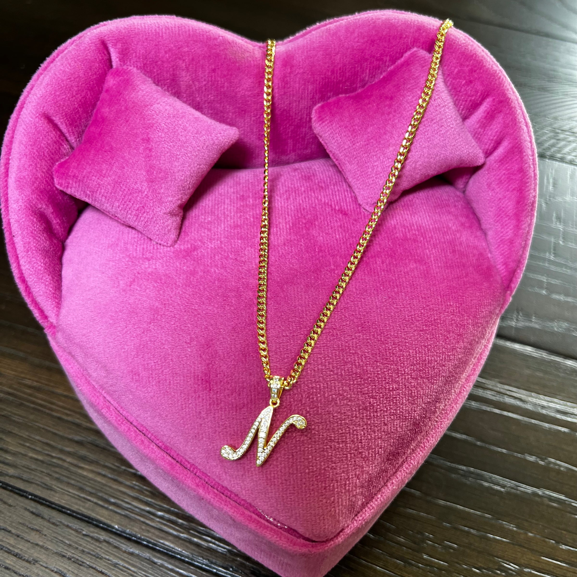 Script Initial Necklace