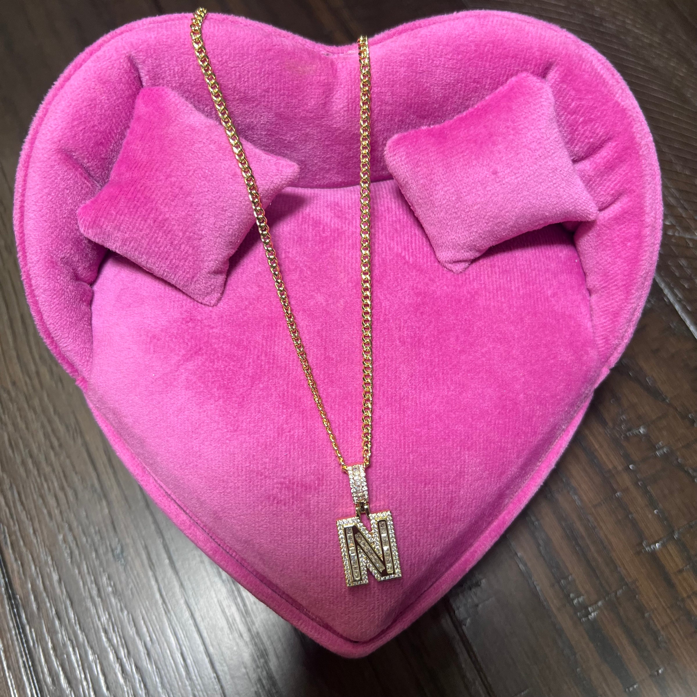 Cuban Initial Necklace