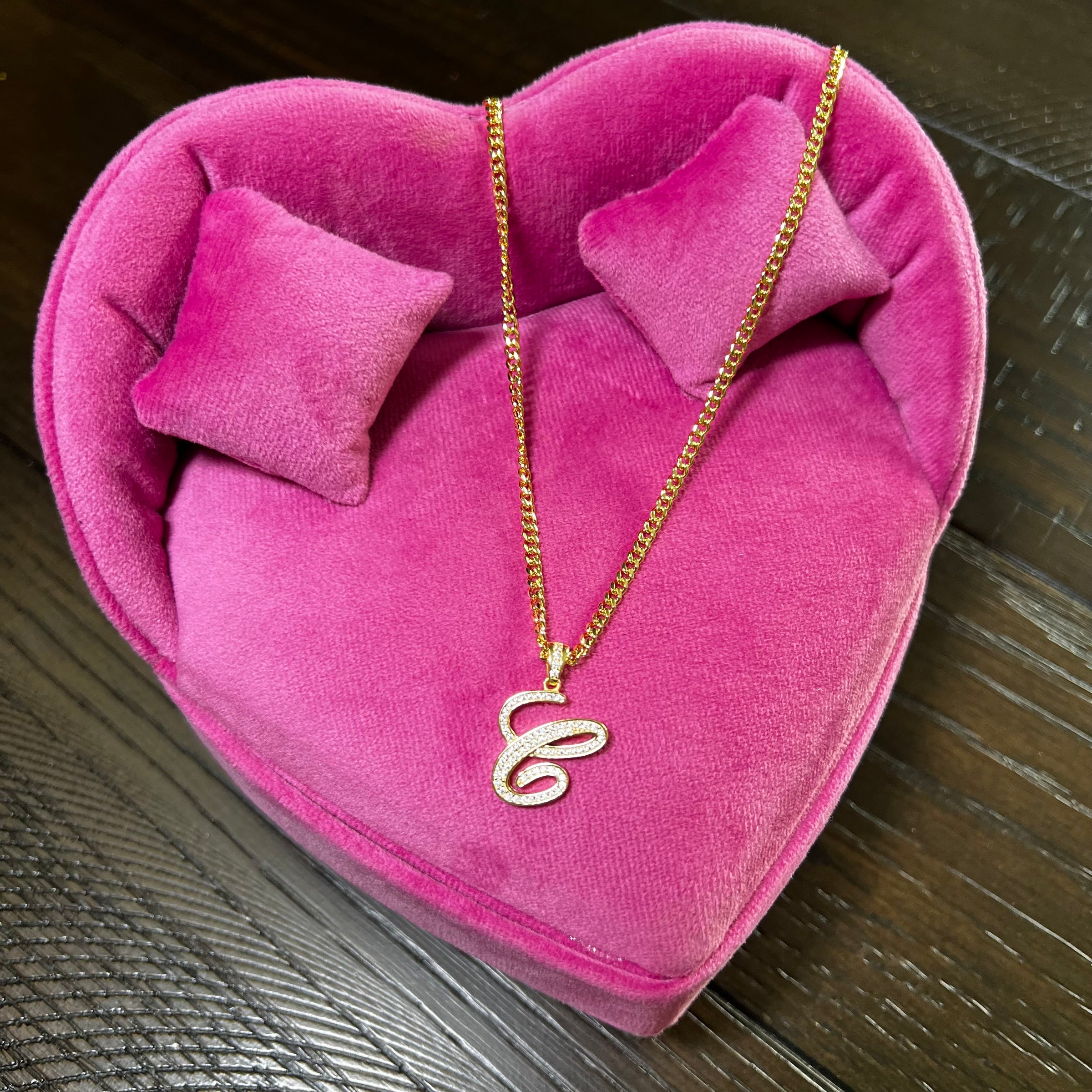 Script Initial Necklace