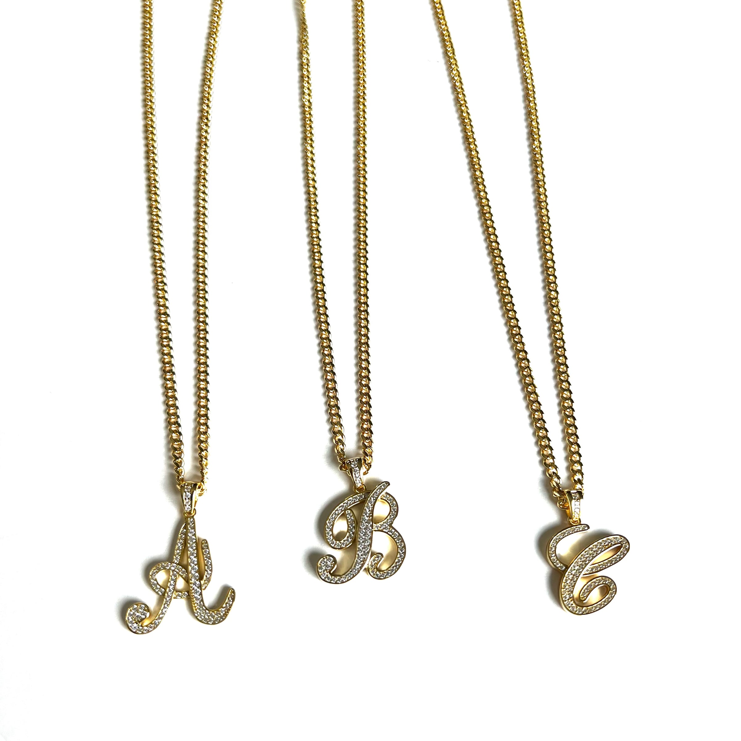 Script Initial Necklace