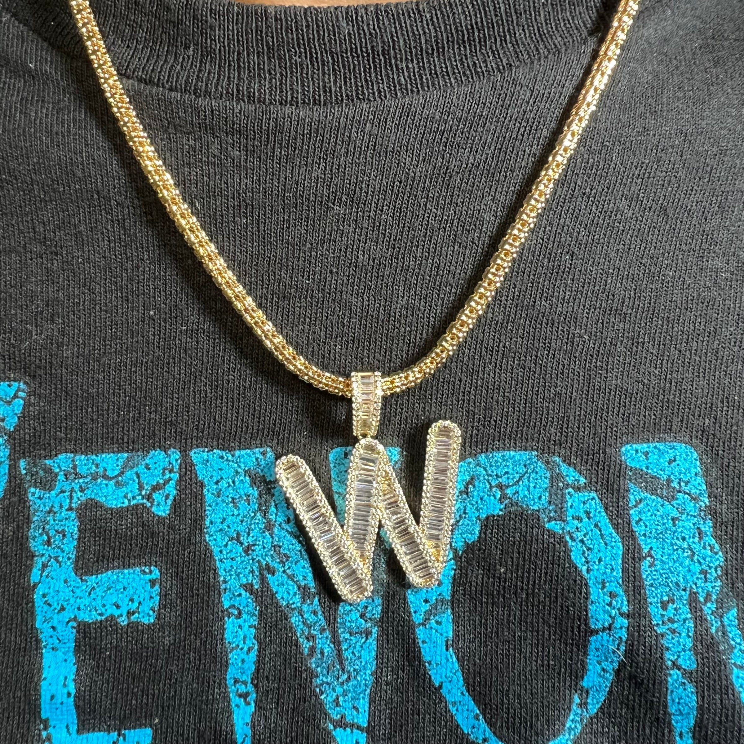 The Ice Cut Initial Necklace