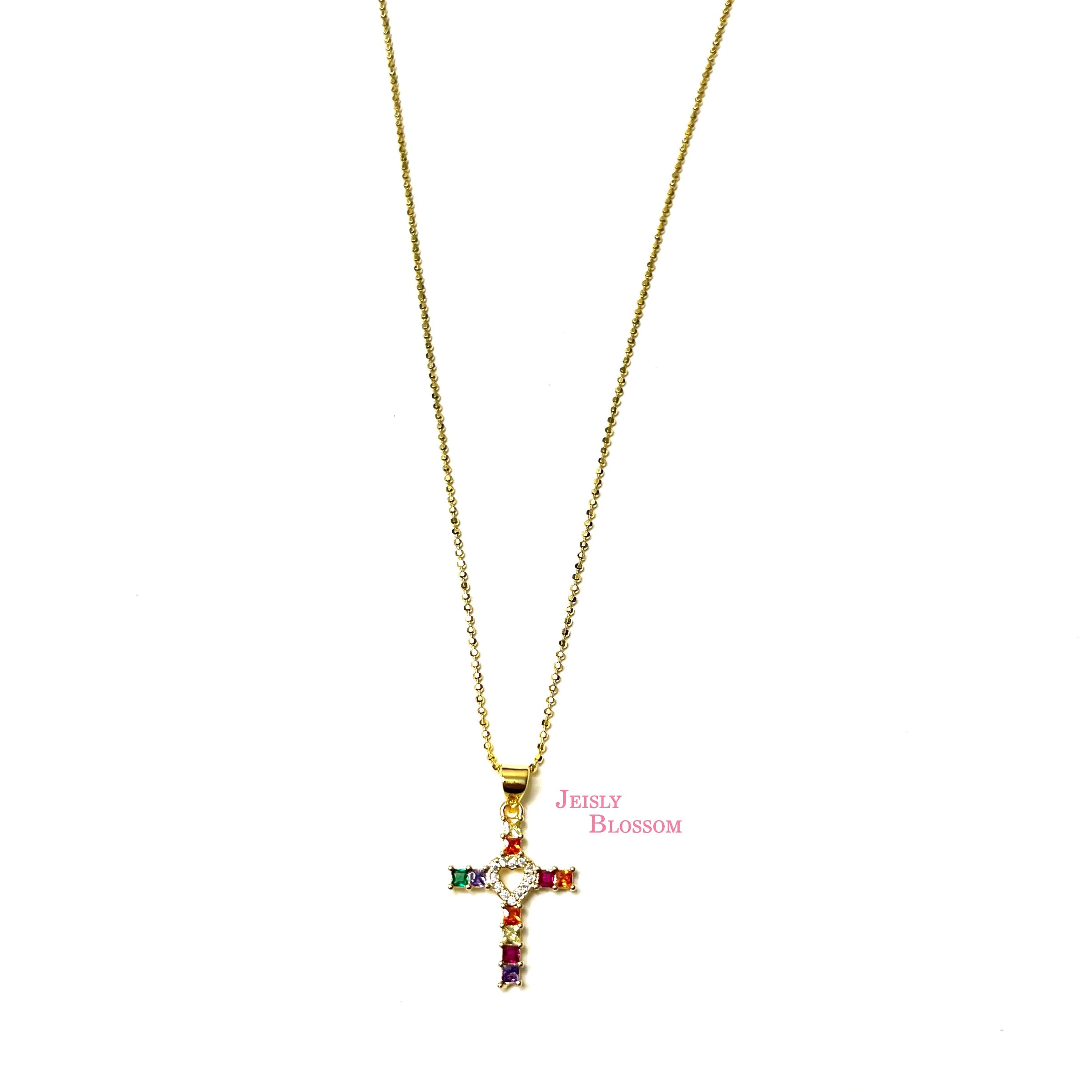 Colorful Cross Necklace