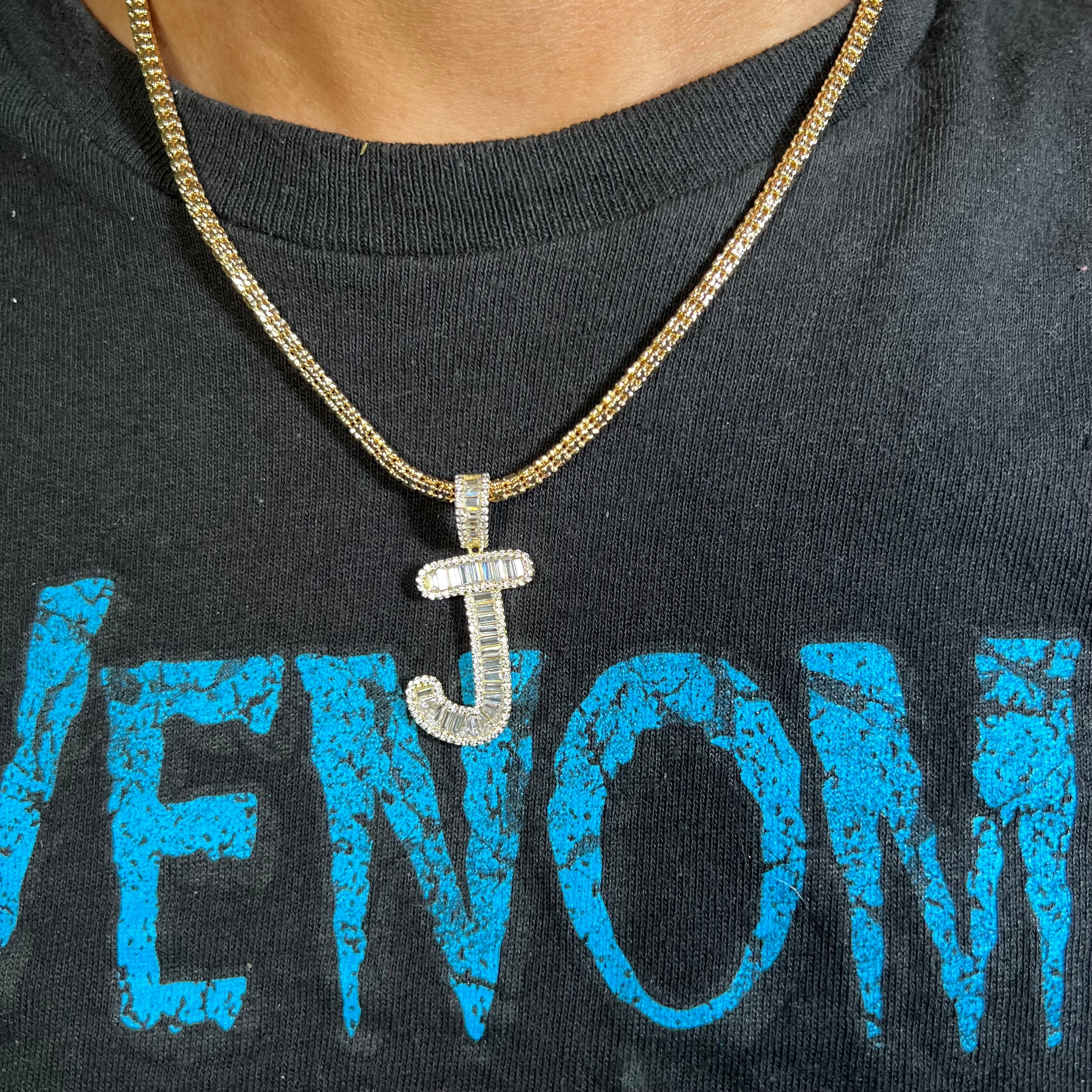 The Ice Cut Initial Necklace