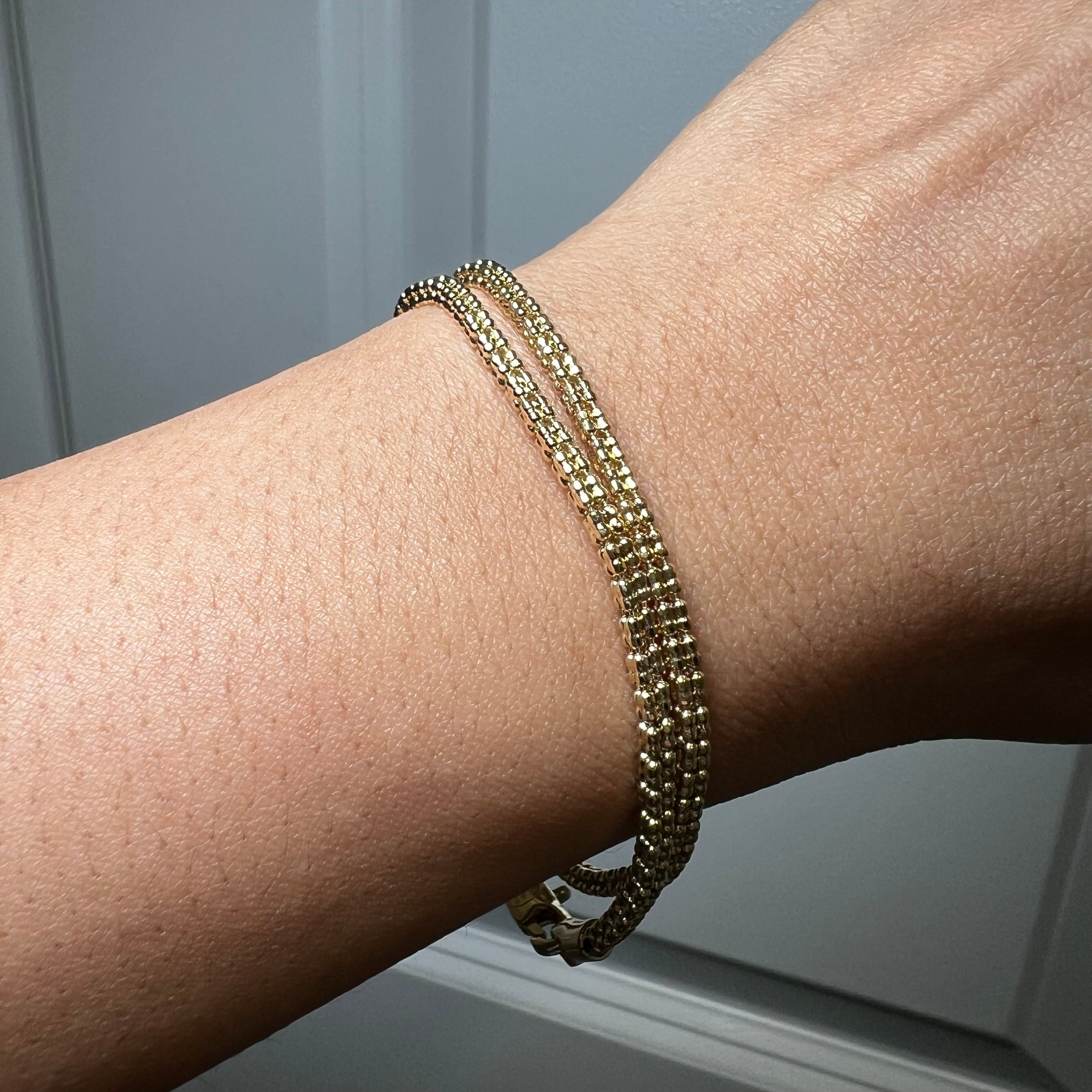 Y 2mm Ice Cut Bracelet