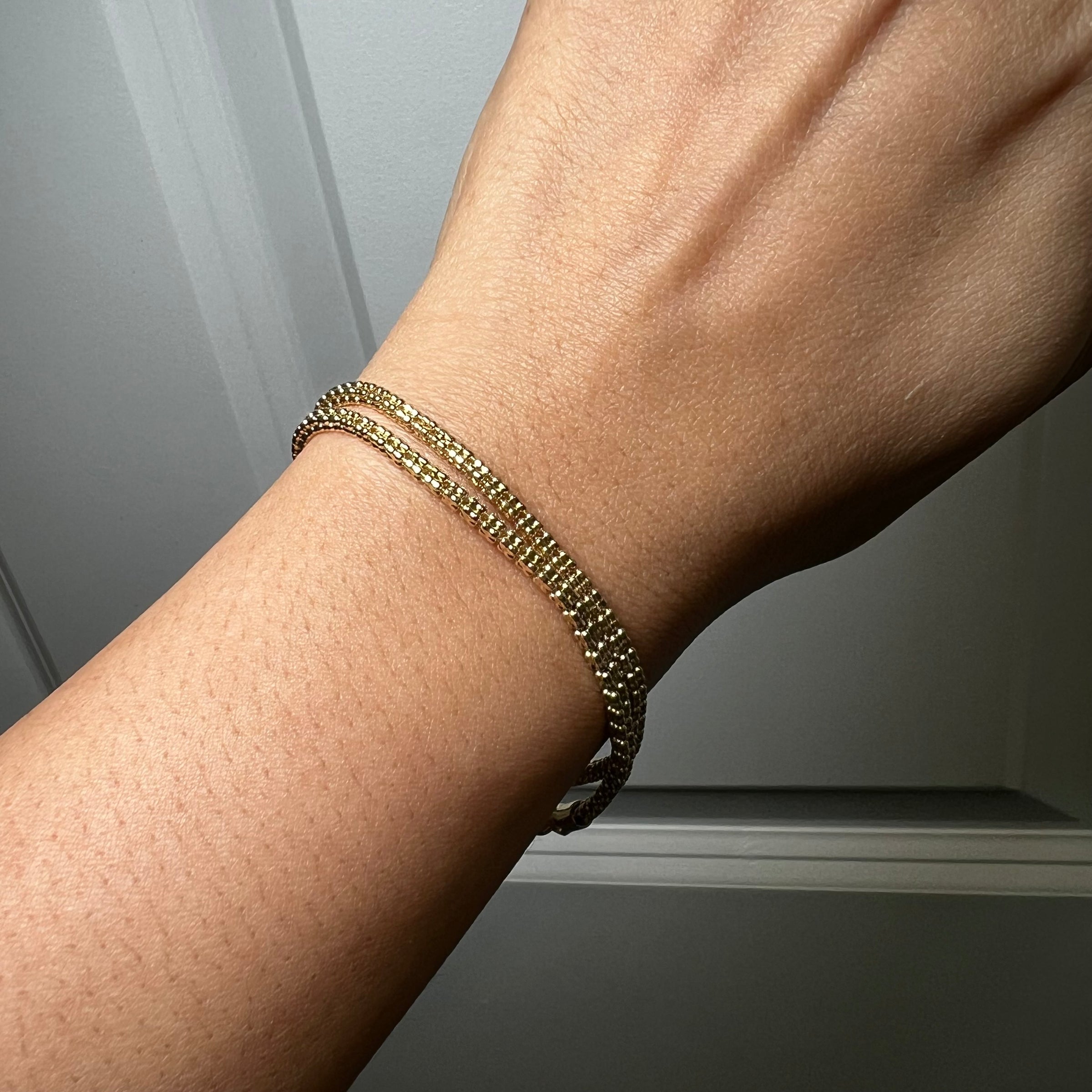 Y 2mm Ice Cut Bracelet