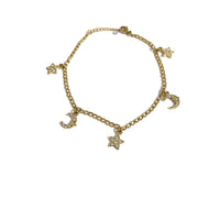 Star and Moon Anklet