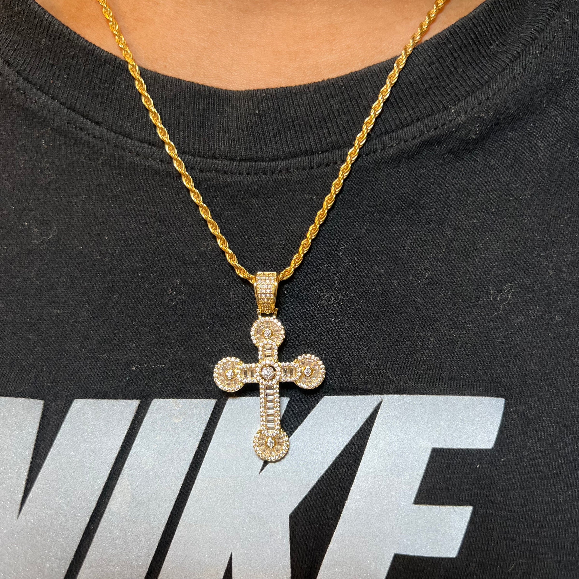 P Cross Necklace