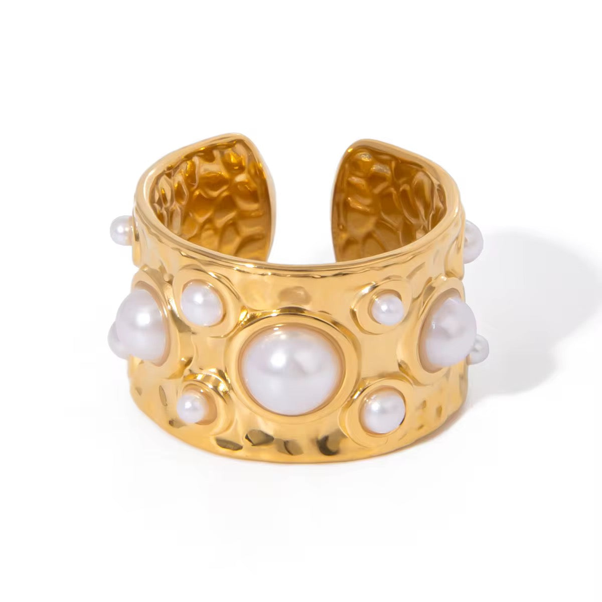 B Pearl Ring