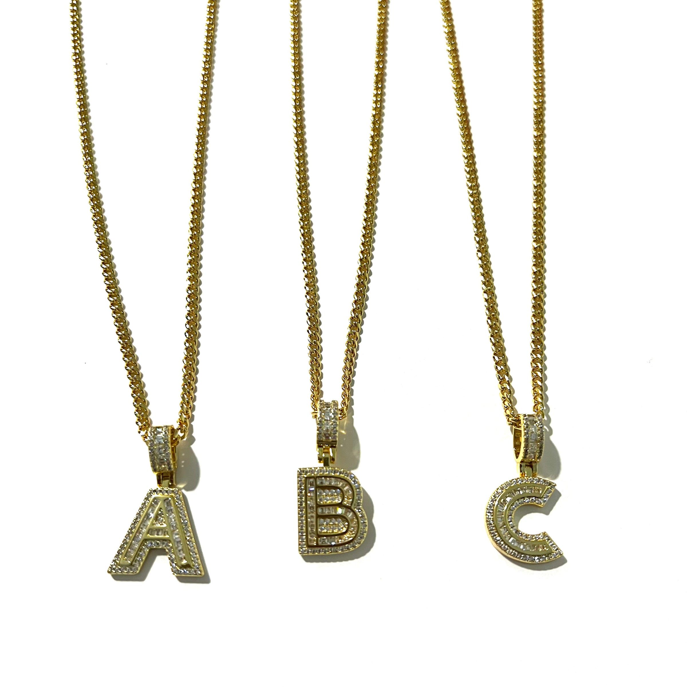 Cuban Initial Necklace