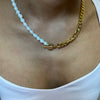 Gold Pearl Necklace