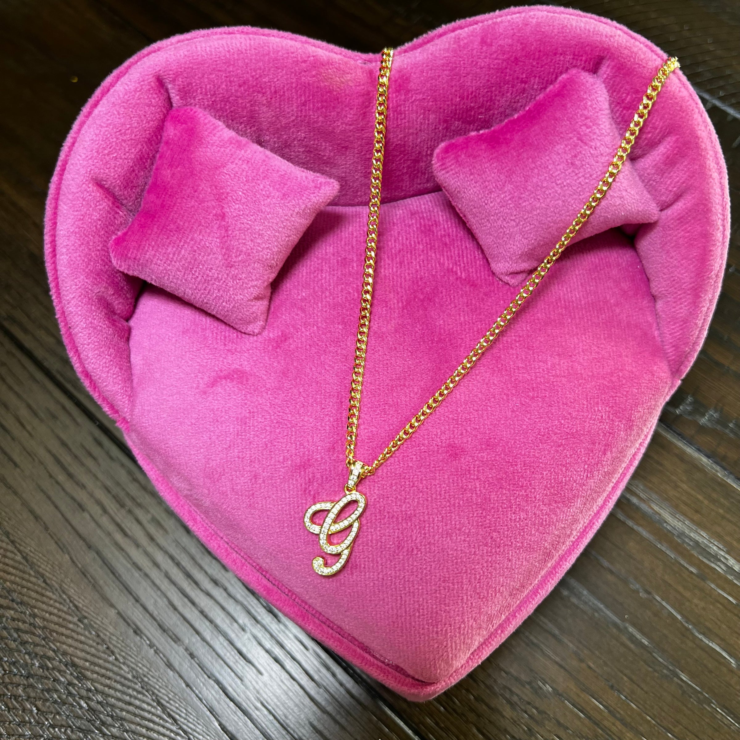 Script Initial Necklace