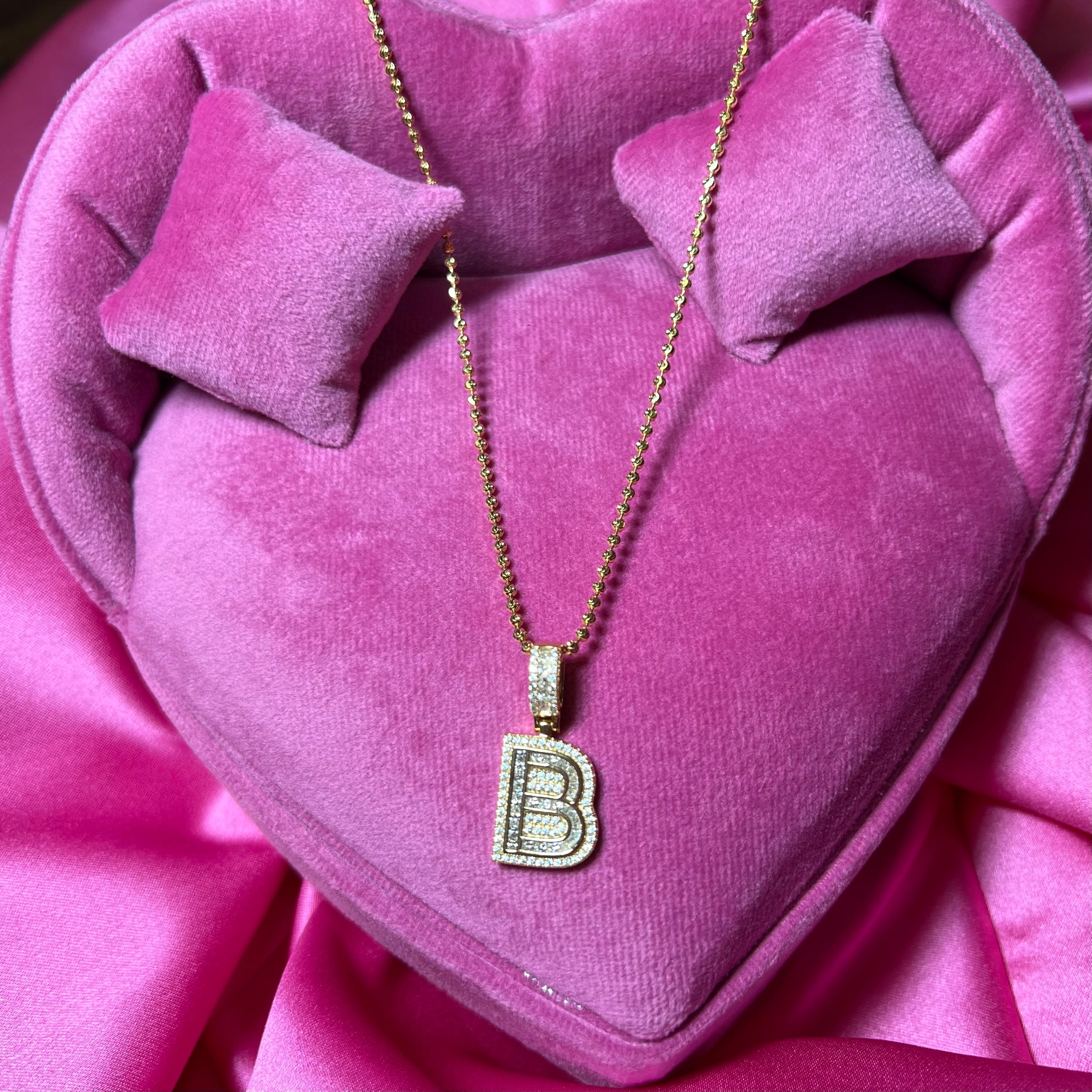 My Baguette Initial Necklace