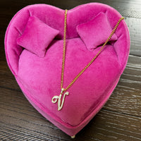 Script Initial Necklace
