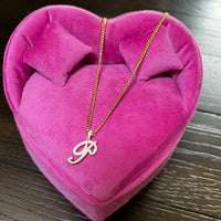 Script Initial Necklace
