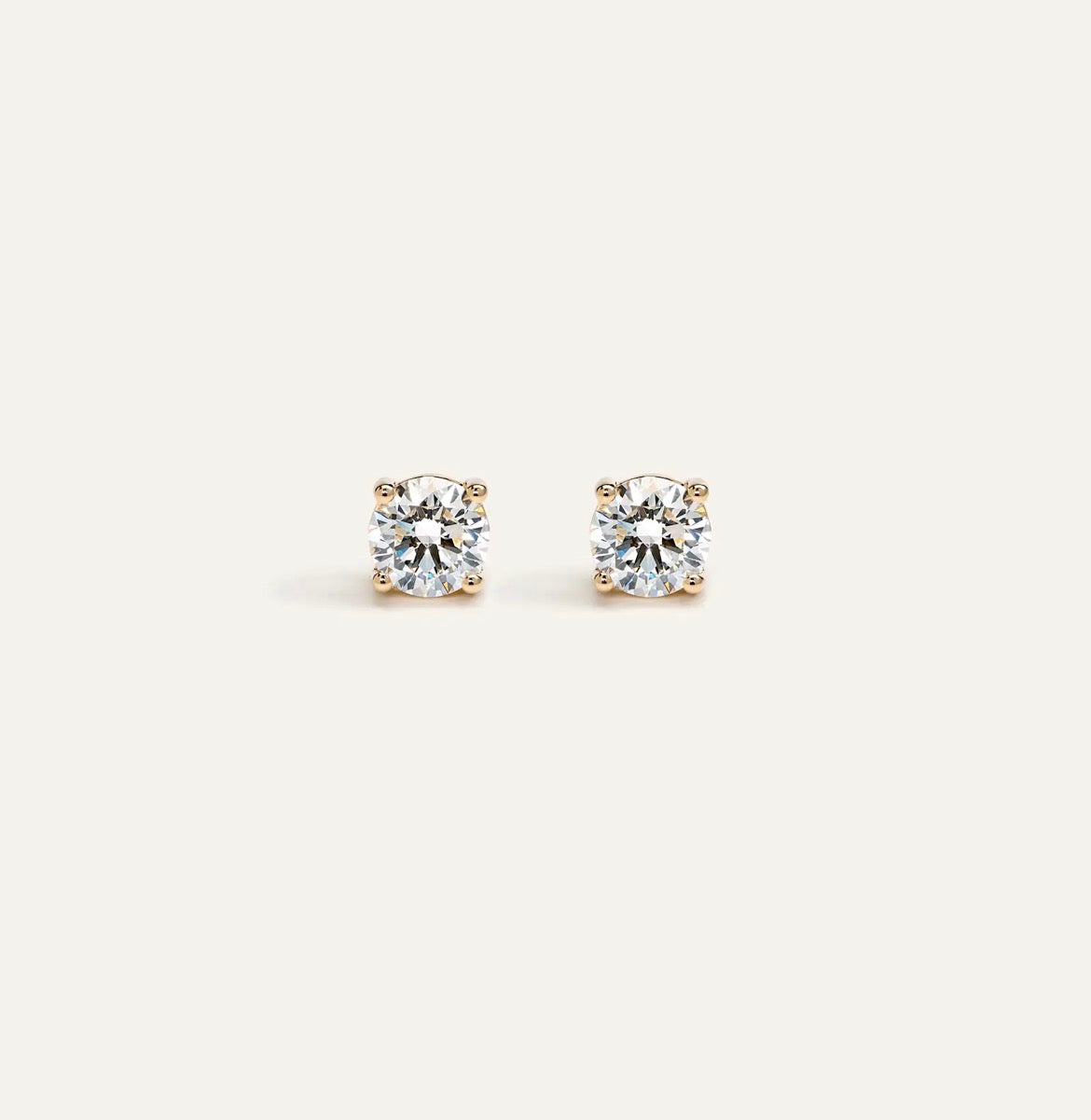 Solitario Stud Earrings