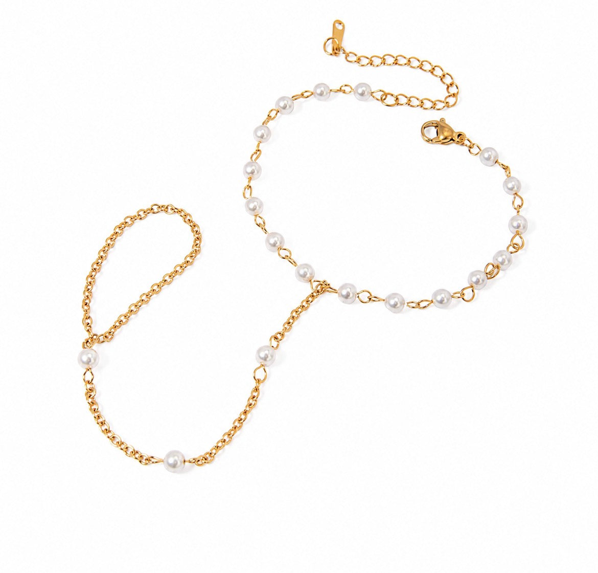 Pearl Finger Bracelet