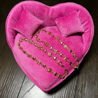 D Heart Butterfly Anklet