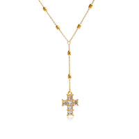 B Cross Necklace
