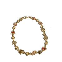 D Heart Butterfly Anklet