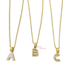 My Baguette Initial Necklace