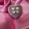 Puffed Heart Stud Earrings