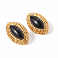 The Black Stud Earrings