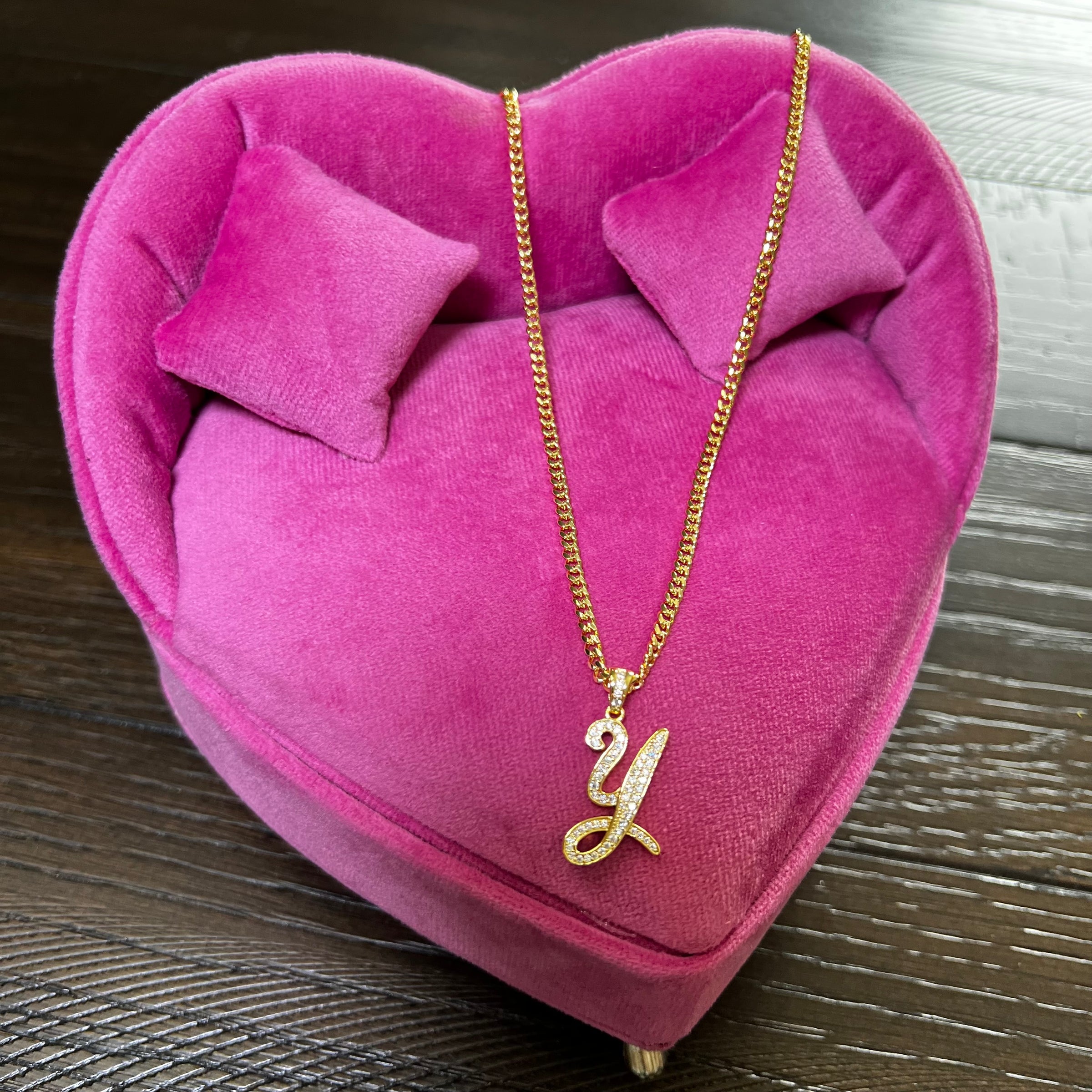 Script Initial Necklace