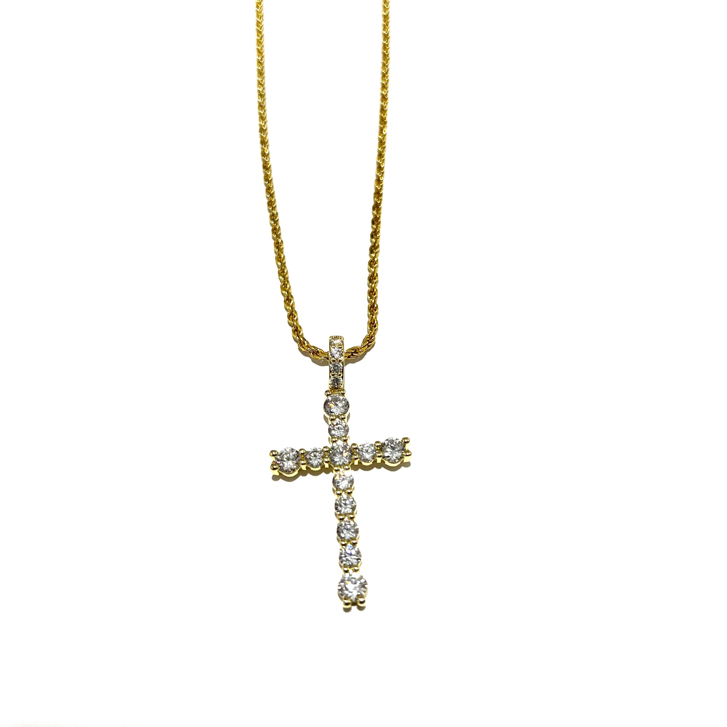 The Tennis Cross Necklace