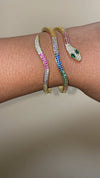 Multicolor Serpent Bangle