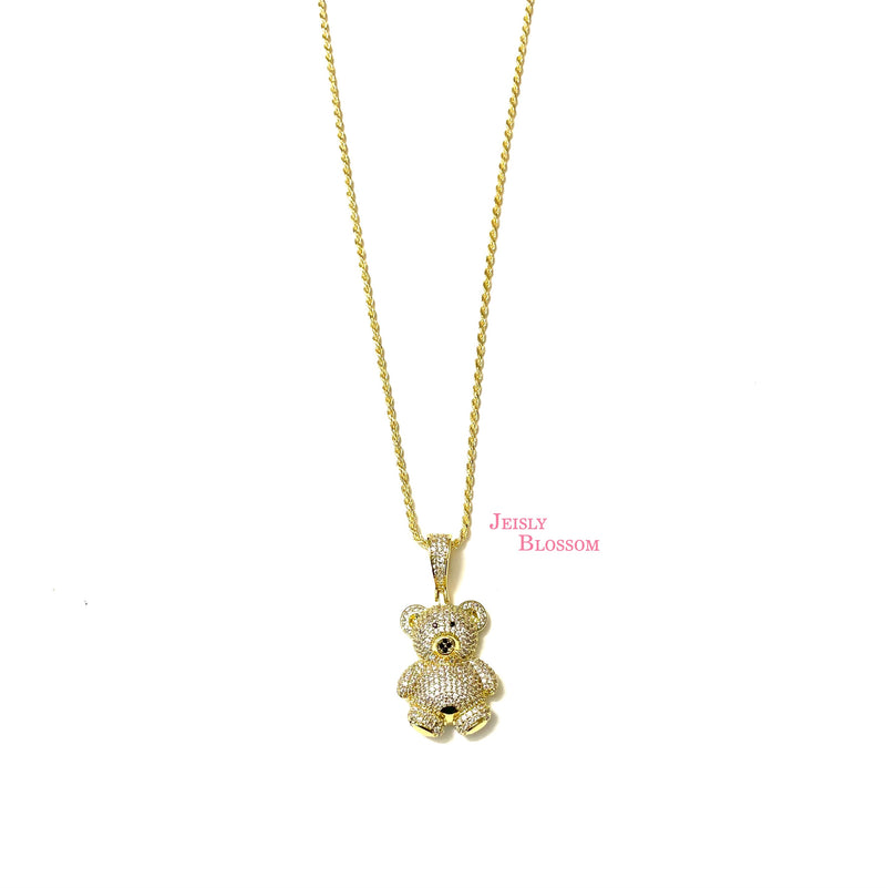 Baby Teddy Bear Necklace