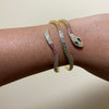 Multicolor Serpent Bangle