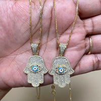 Sydney Hamsa Hand Necklace