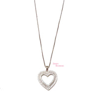 Baguette Heart Necklace