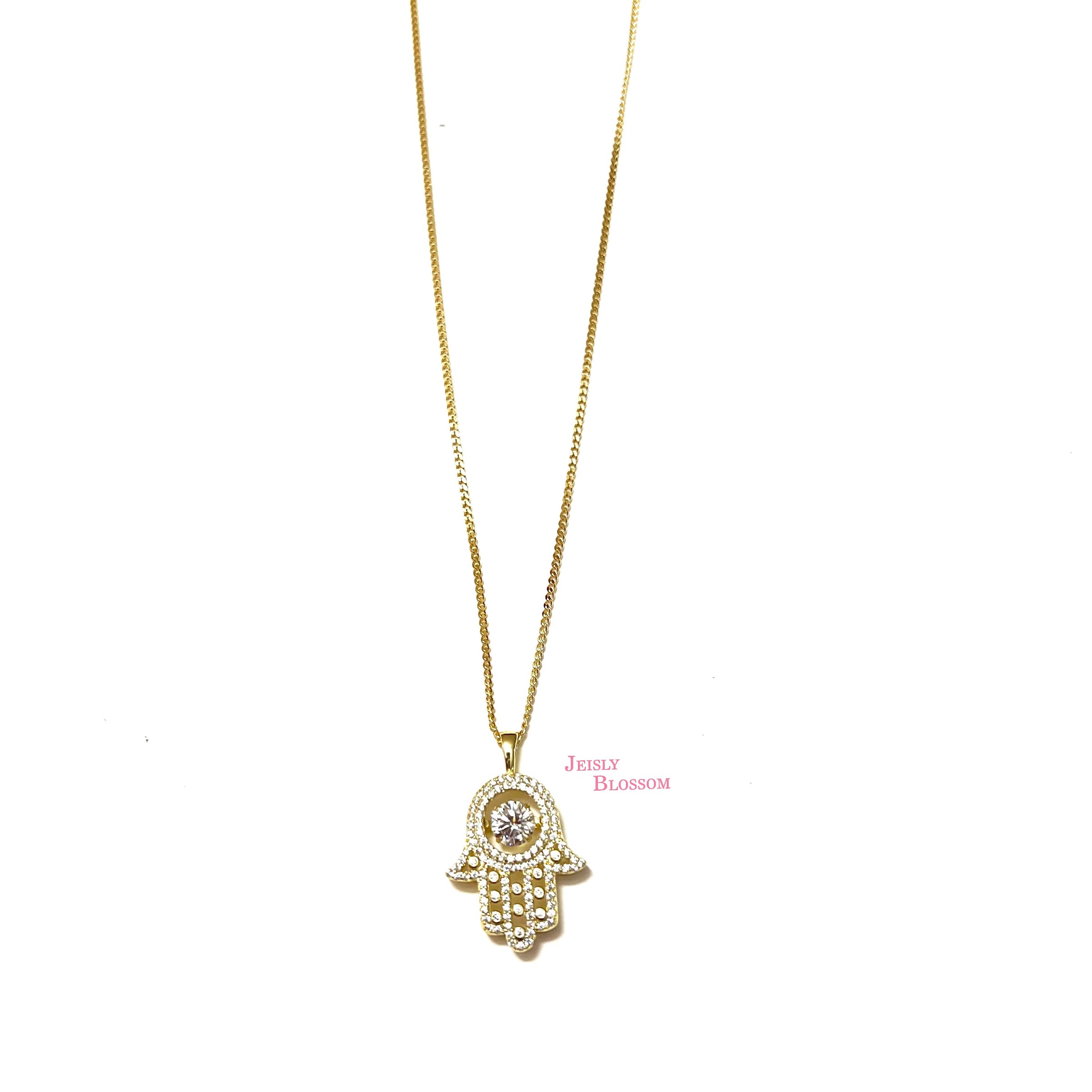 Diana Hamsa Hand Necklace