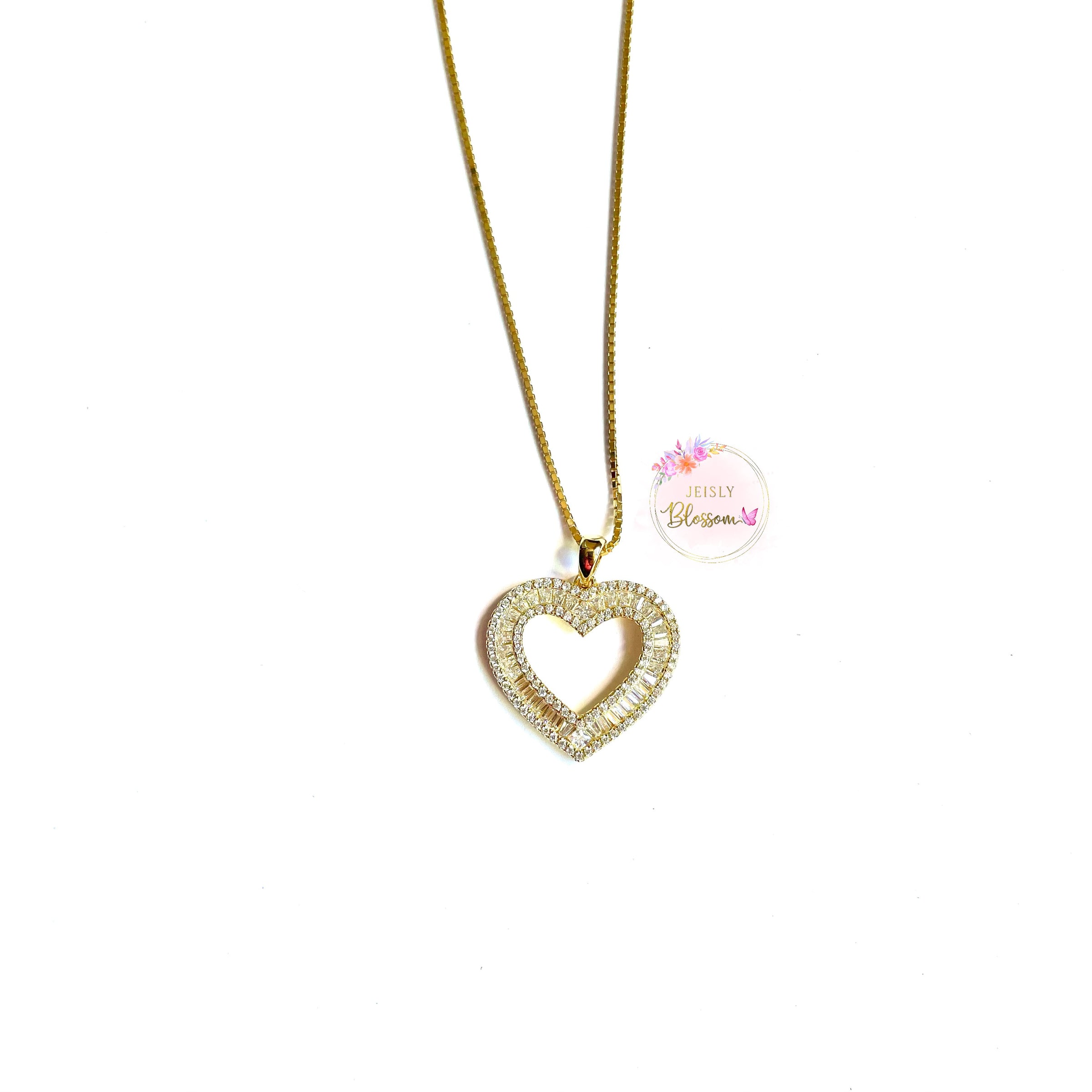 Baguette Heart Necklace