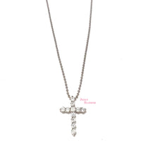 Kayla Tennis Cross Necklace