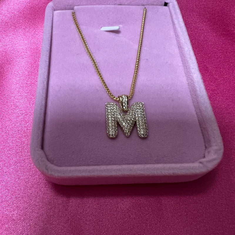 Baby Bubble Initial Necklace