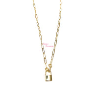 Lock Paperclic Necklace