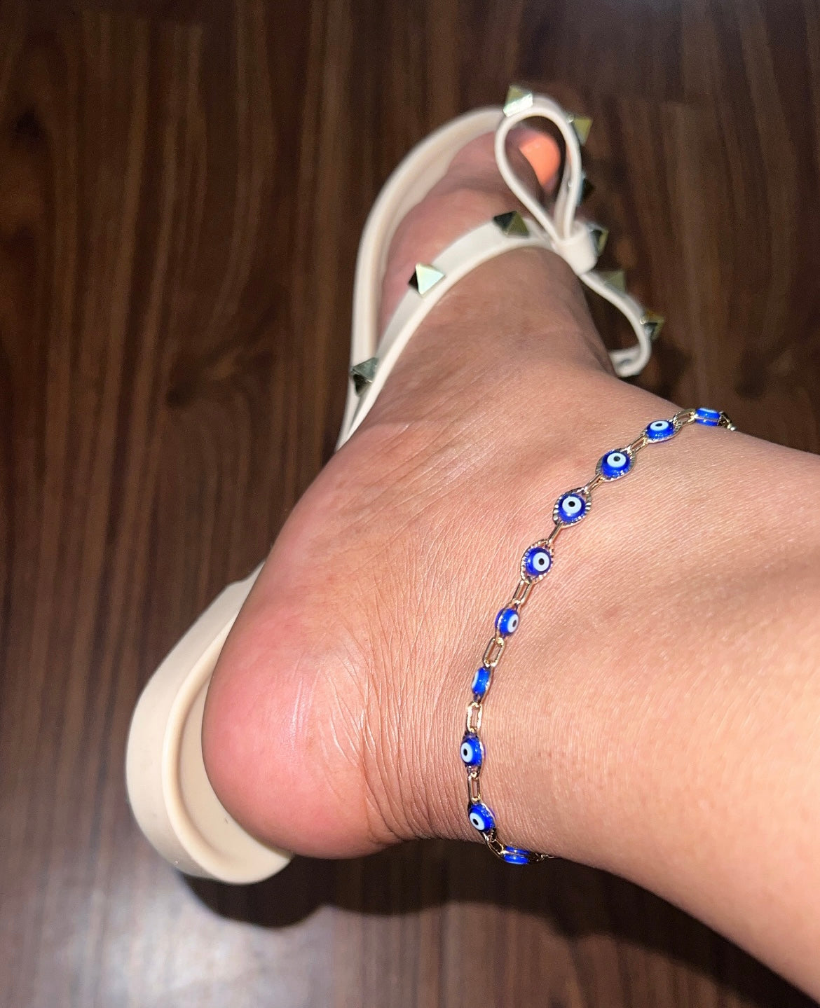 Dark Blue Evil Eye Anklet