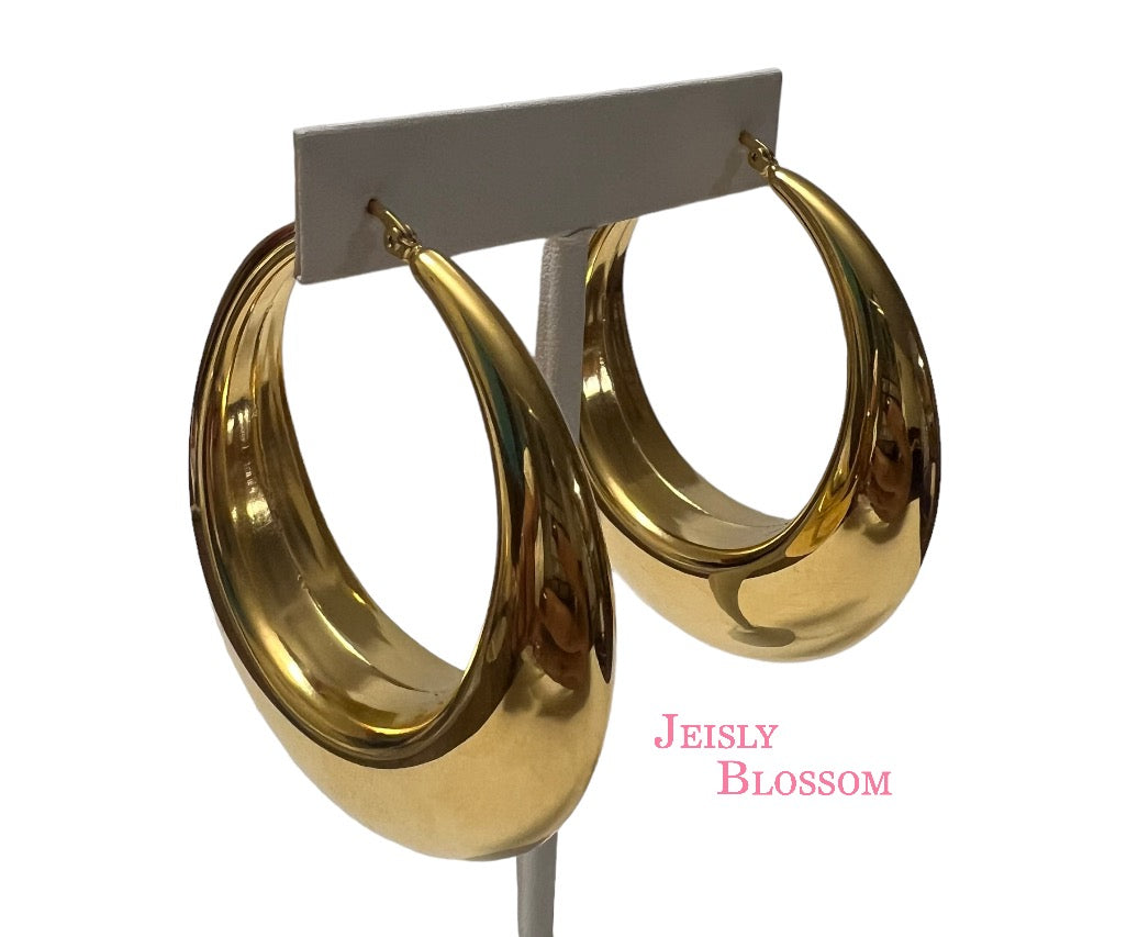 Vintage Oval Hoops