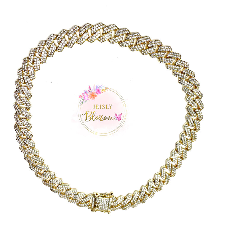 12MM Kardashian Prong Cuban Choker