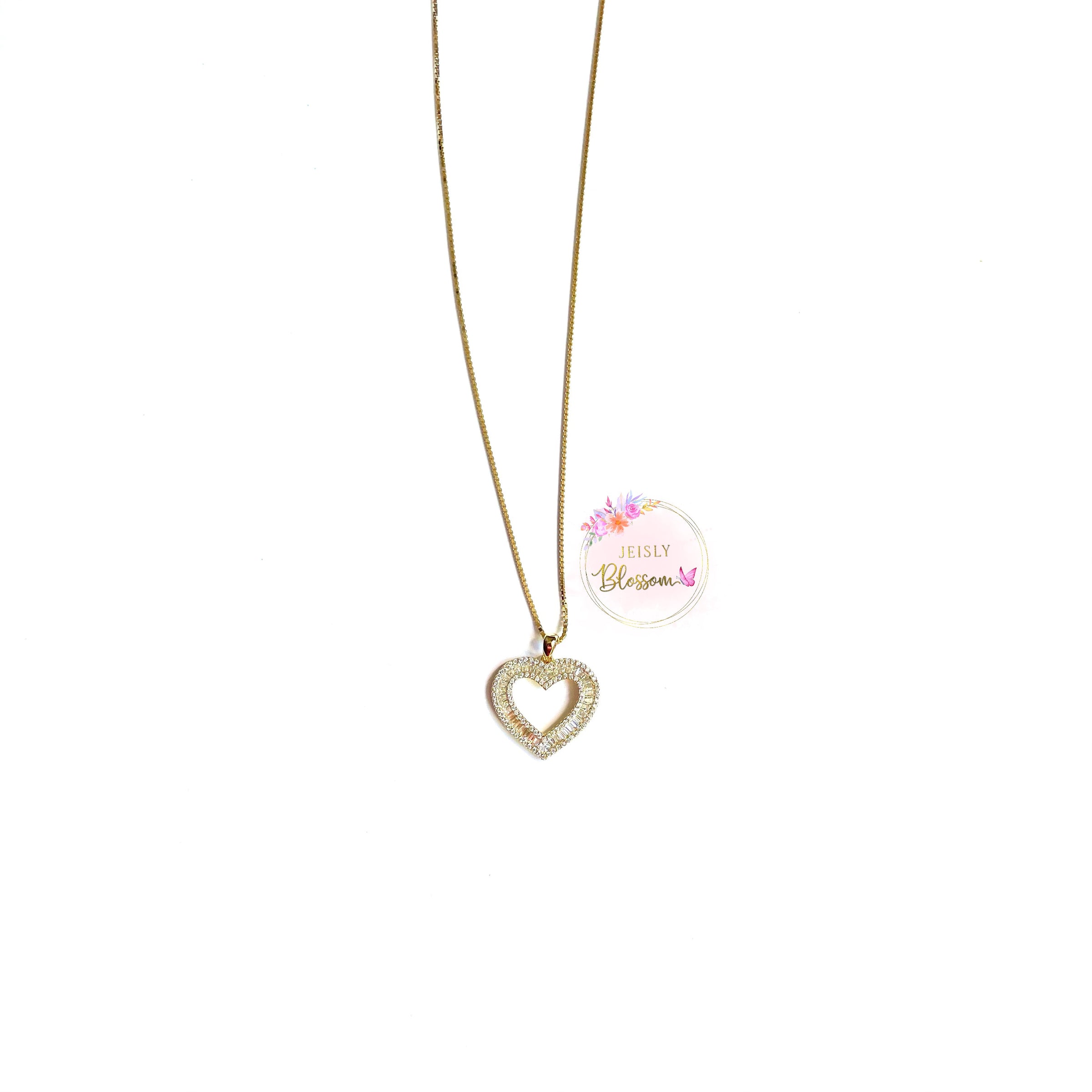 Baguette Heart Necklace